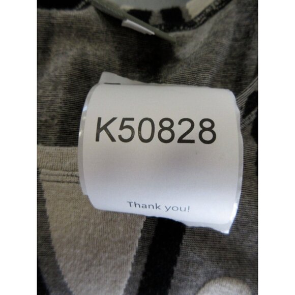 Niche Nilgun Derman Sweater Medium Gray Chevron Tunic Pullover Knit - Picture 10 of 10